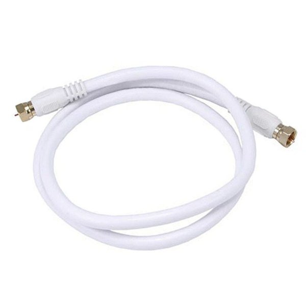Monoprice Coaxial Cable, RG-6, 3 ft., White 4057