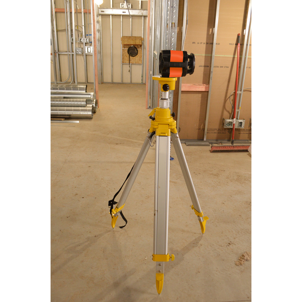 Johnson Level & Tool Adj Elevating Tripod, Aluminum, 118 1/8 In 40-6330