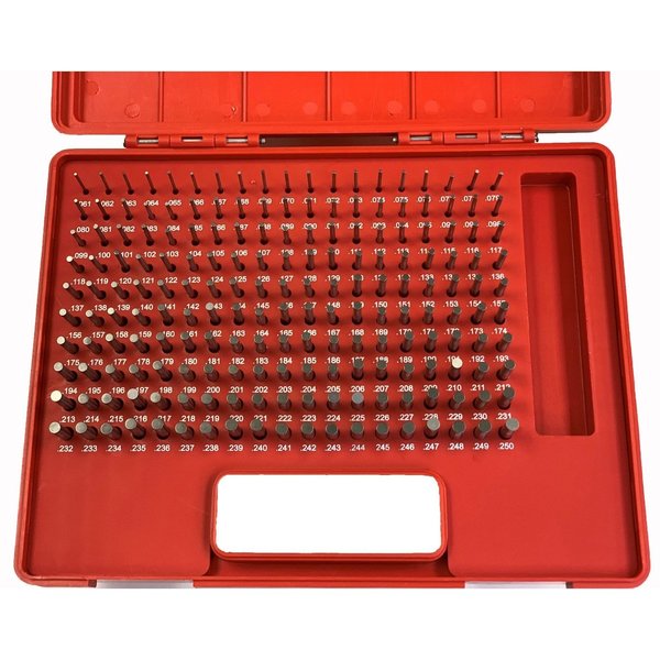 Hhip 190 Piece M1 Plus Pin Gage Set .061-.250 4101-0111