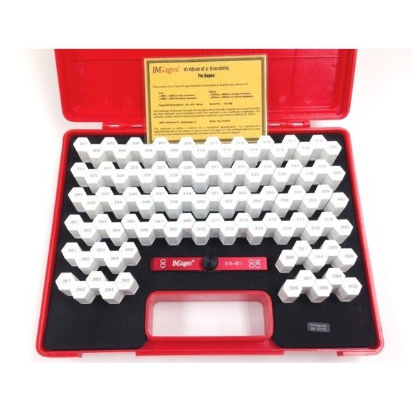 Hhip 100 Piece .301-.400" Minus Class ZZ Pin Gage Set With Handle 4103-3007