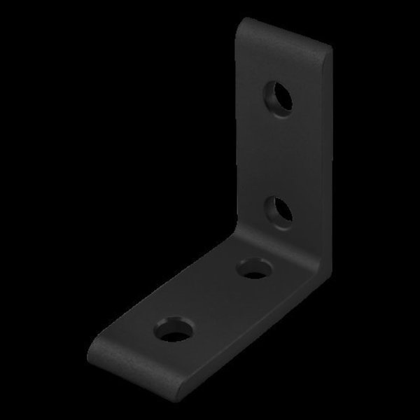 80/20 Black 10 S 4 Hole Inside Corner Bracket 4115-BLACK