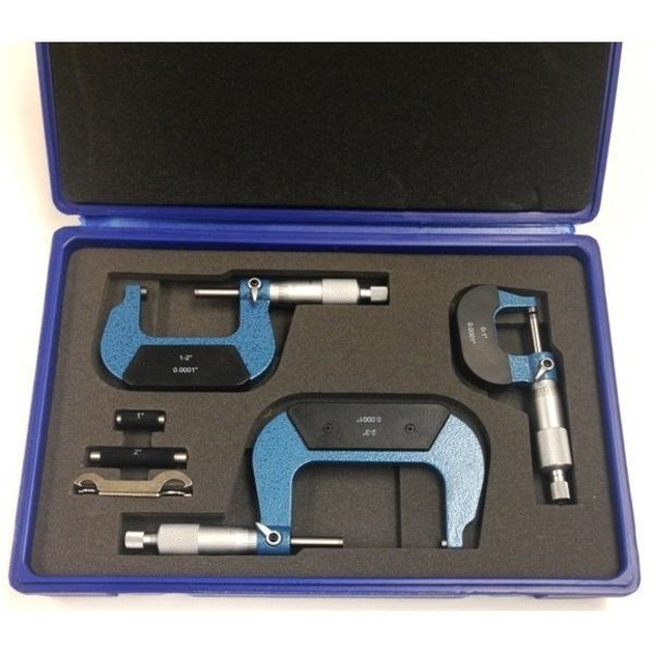 Hhip 0-3" 3 Piece Precision Outside Micrometer Set 4200-0010