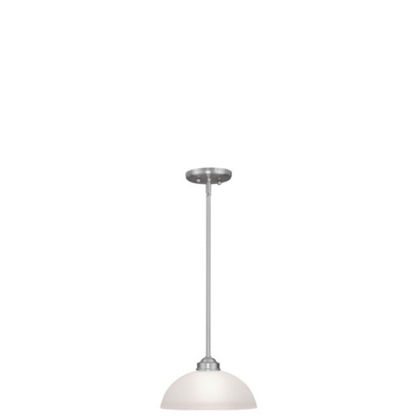 Livex Lighting Somerset 1 Light Brushed Nickel Pendant 4211-91