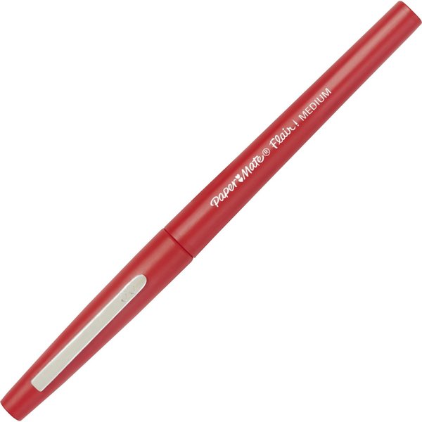 1PACK PaperMate 8420152 Porous Point Felt Tip Pen, Medium Red PK12