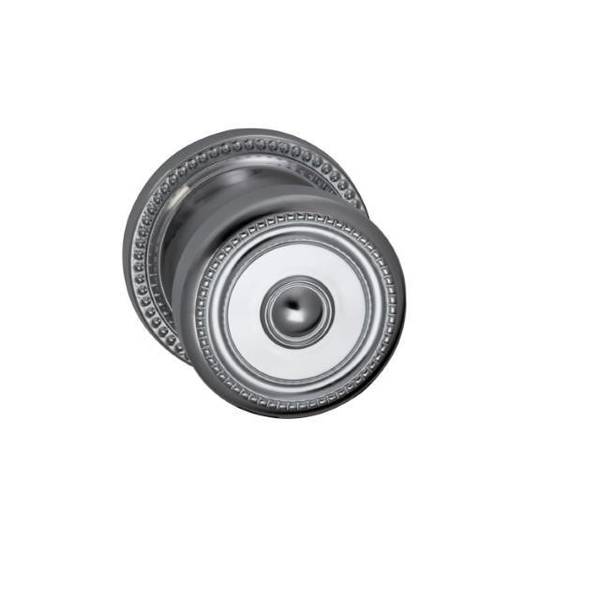 Omnia Knob 2-5/8" Rose Priv 2-3/4" BS T 1-3/8" Doors Bright Chrome 430 430/00A.PR2