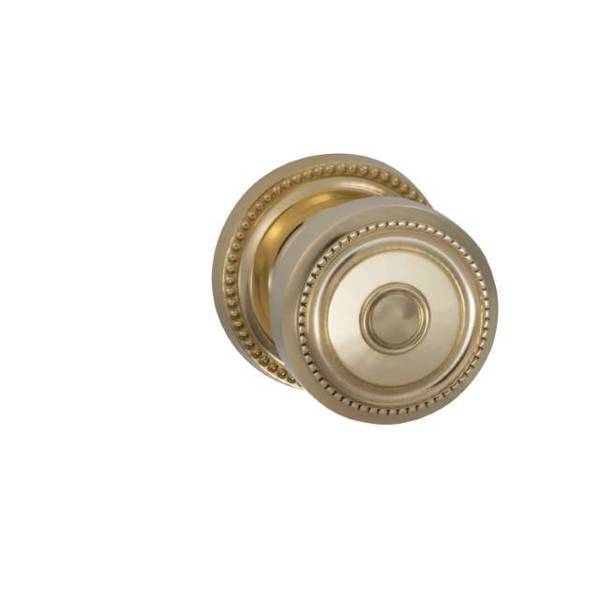 Omnia Knob with 2-5/8" Rose Single Dummy Unlacquered Bright Brass 430 430/00.SD3A