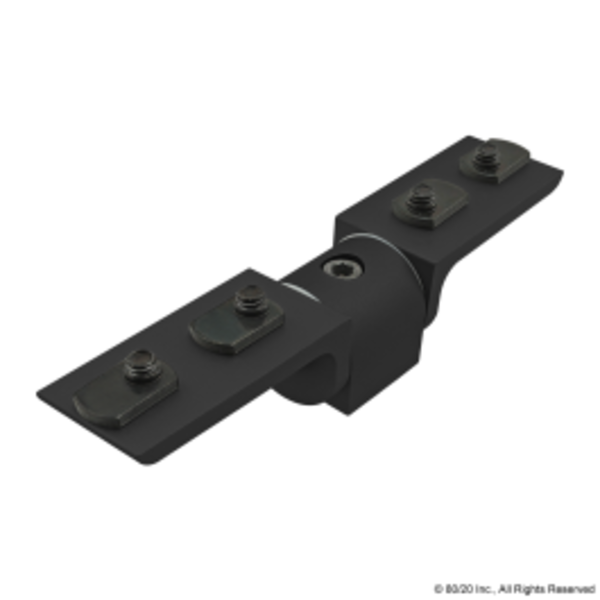 80/20 Living Hinge, 90 Deg, W/Crnr Brkts 15 S 4322-BLACK