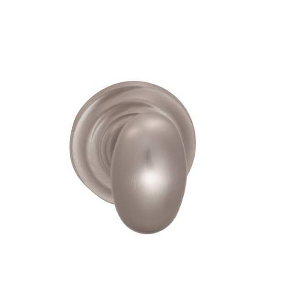 Omnia Knob with Traditional Rose Single Dummy Satin Nickel 434 434TD/0.SD15