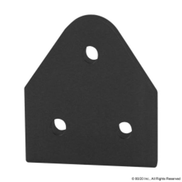 80/20 Black 15 S 3 Hole Pivot Plate 4372-BLACK