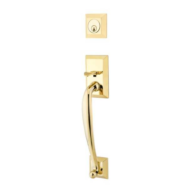 Emtek Lifetime Brass Handleset 4403BAPVDLH 4403BAPVDLH