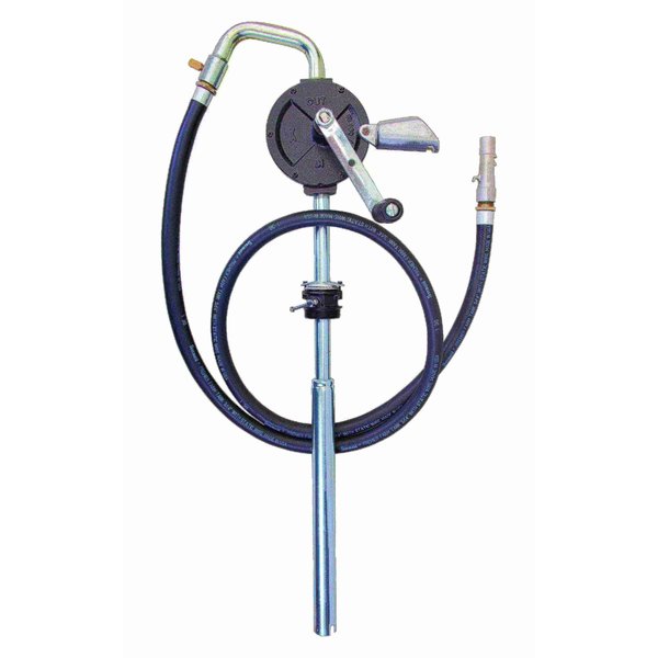 Groz Fuel Pump, Industrial Rotary, 8 ft. Hose 44082