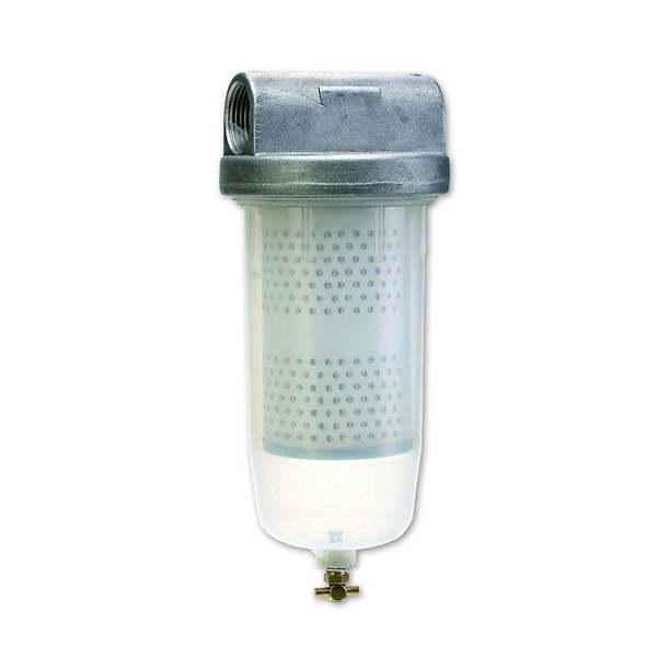 Groz Fuel Filter, Water Block, 10 Micron, 1"NPT 44393