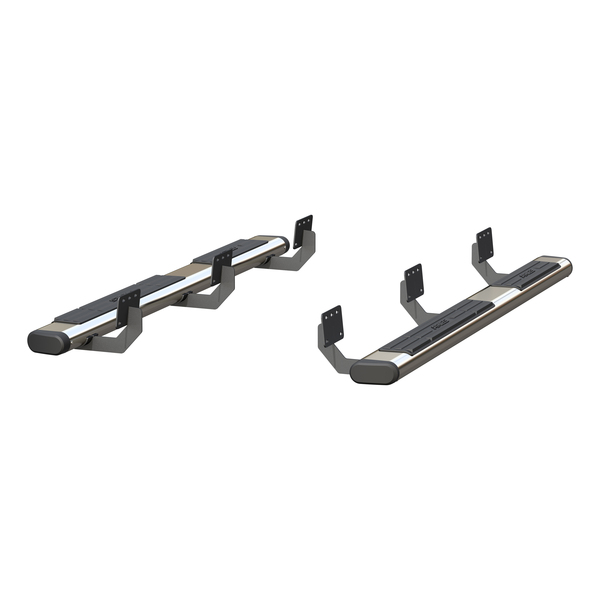 Aries Oval Side Bars with Brackets, SS, 6 4444048