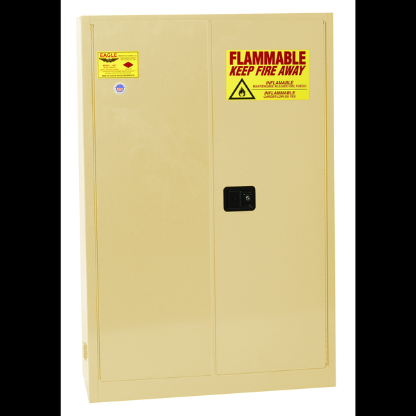 Eagle Mfg Flammable Liquid Safety Cabinet, Beige 4510XBEI