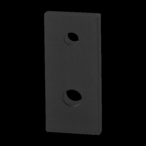 80/20 Blk 10S To 15S 2 Hole Transition Strip 4510-BLACK