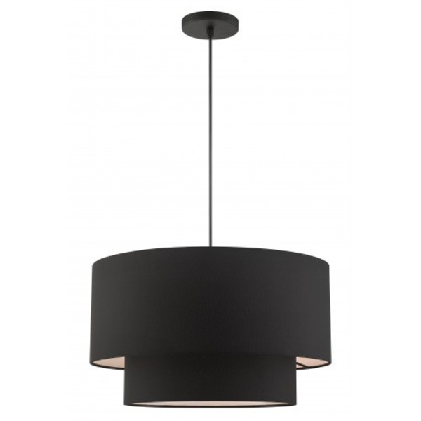 Livex Lighting BlackPendant, 3 Light 45668-04