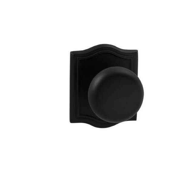 Omnia Knob with Arched Rose Single Dummy Knob Oil Rubbed Bronze 458 458AR/0.SD10B