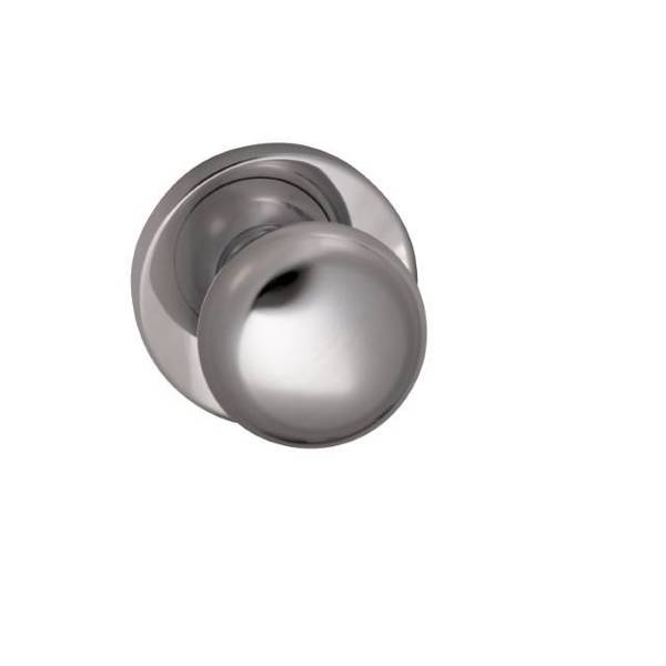 Omnia Knob Modern Rose Priv Knob 2-3/8" BS Full Lip Strike Bright Chrome 458 458MD/238F.PR26