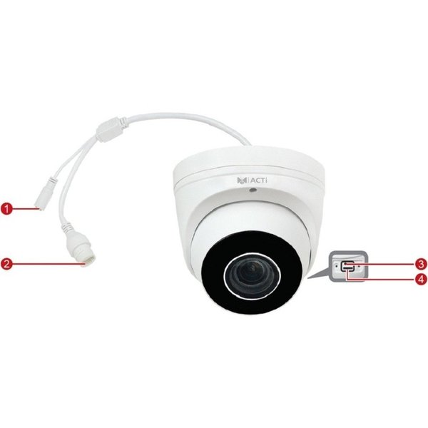 Acti Outdoor Zoom Dome With D/N, Adaptive Ir,  Z81