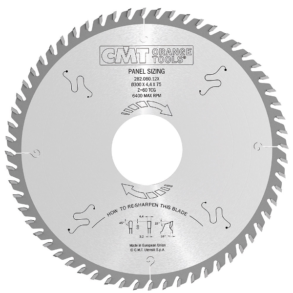 Cmt Chipboard, Laminate, 80mm Bore, 72 Edge 282.072.14W