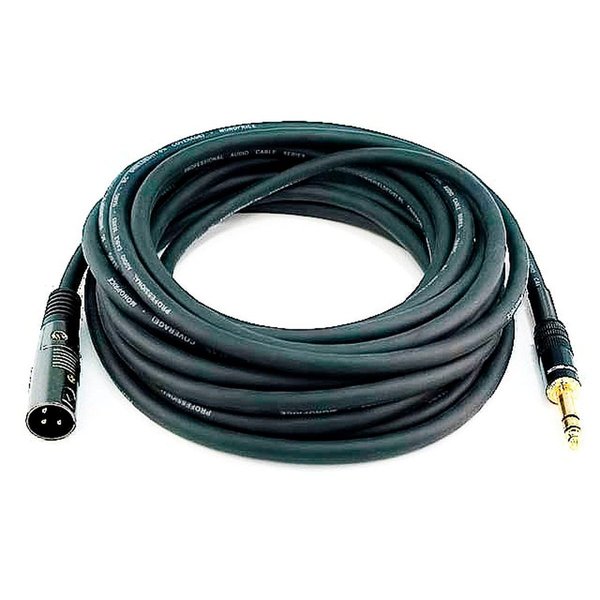Monoprice Xlr M To 1/4" Trs M 16AWG Cable 25 ft. 4764