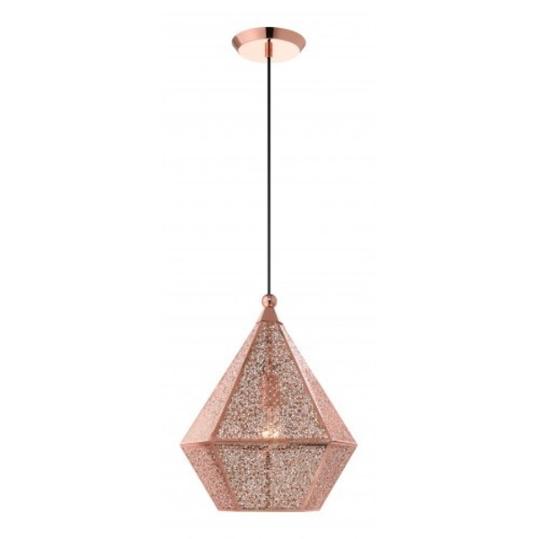 Livex Lighting Rose GoldPendant, 1 Light 48923-86