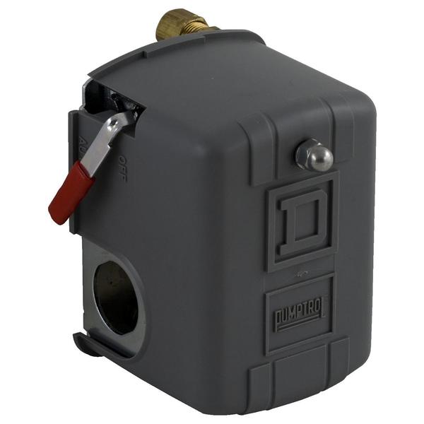 Telemecanique Sensors Pressure Switch, (1) Port, 1/4 in FNPS, DPST, 100 to 200 psi, Standard Action 9013FHG42J55M1X