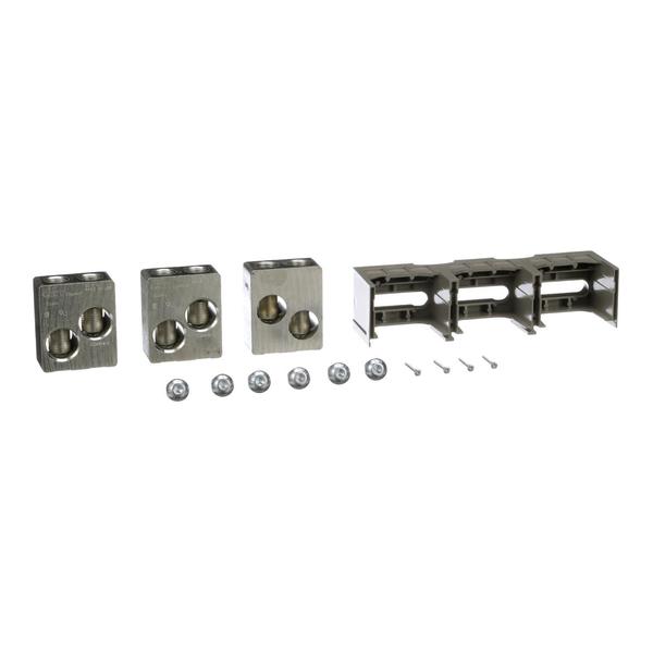 Square D Circuit breaker accessory, PowerPacT M/P, lug kit, mechanical, 800A, 3/0 AWG to 750kcmil, unit mount and I-Line, Al, qty 3 AL800P7K