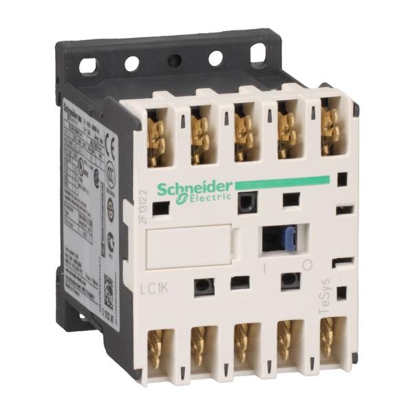 Schneider Electric IEC Magnetic Contactor, 4 Poles, 220 V AC, 9 A LC1K090087M7