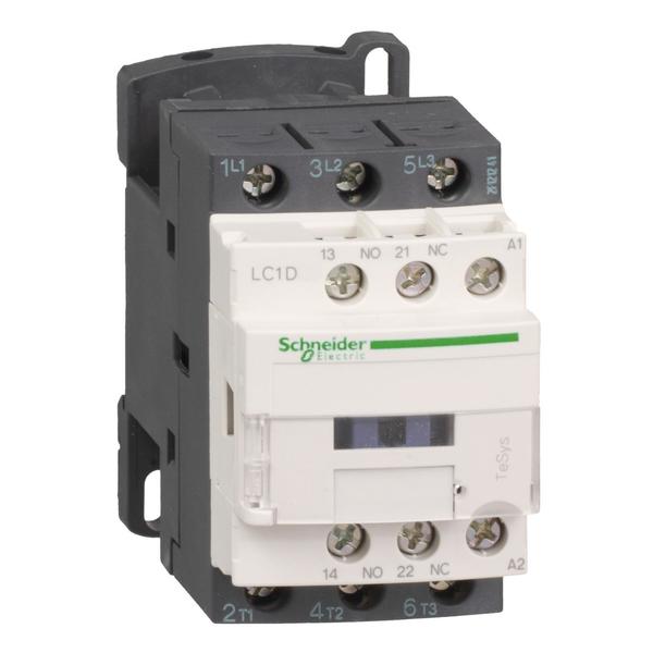 Schneider Electric IEC Magnetic Contactor, 3 Poles, 24 V AC, 18 A LC1D186B7