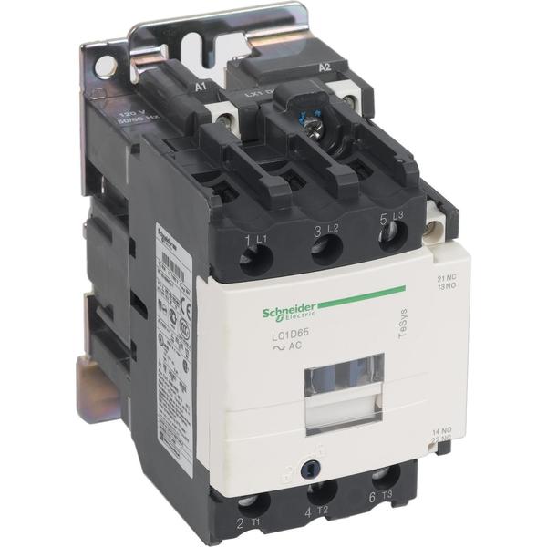 Schneider Electric IEC Magnetic Contactor, 3 Poles, 240 V AC, 65 A LC1D65U7