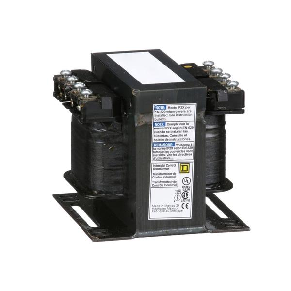 Square D Control Transformer, 150 VA, Not Rated, 55°C, 120/240V, 550/575/600V 9070T150D37