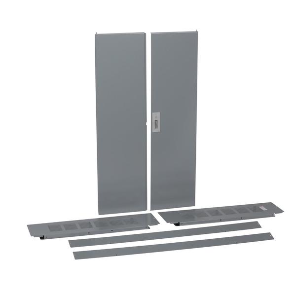 Square D Trim front, I-Line Panelboard, HCR-U, surface mount, w/door, 44in W x 86in H HCR86TSD