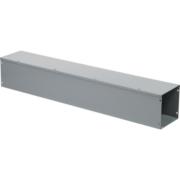 Square D Wireway, Square-Duct, 8 inch by 8 inch, 4 feet long, hinged cover, N1 paint, NEMA 1 LDB84