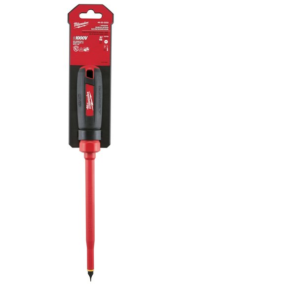 Milwaukee Tool 5/16 in. x 7 in. Slotted 1000 Volt Insulated Screwdriver 48-22-2222