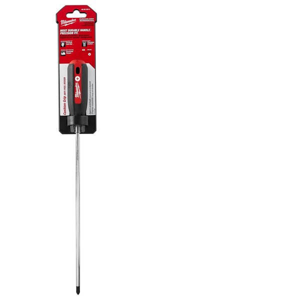 Milwaukee Tool #2 Phillips - 10" Cushion Grip Screwdriver 48-22-2814