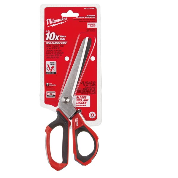 Milwaukee Electric Tool 48-22-4040 Jobsite, Offset Scissors 
