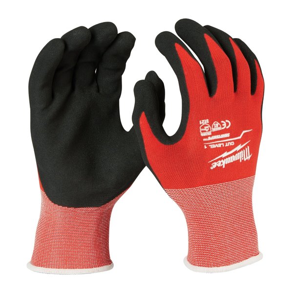 Milwaukee Tool Level 1 Cut Resistant High Visibility Polyurethane Dipped  Gloves - Medium 48-73-8911