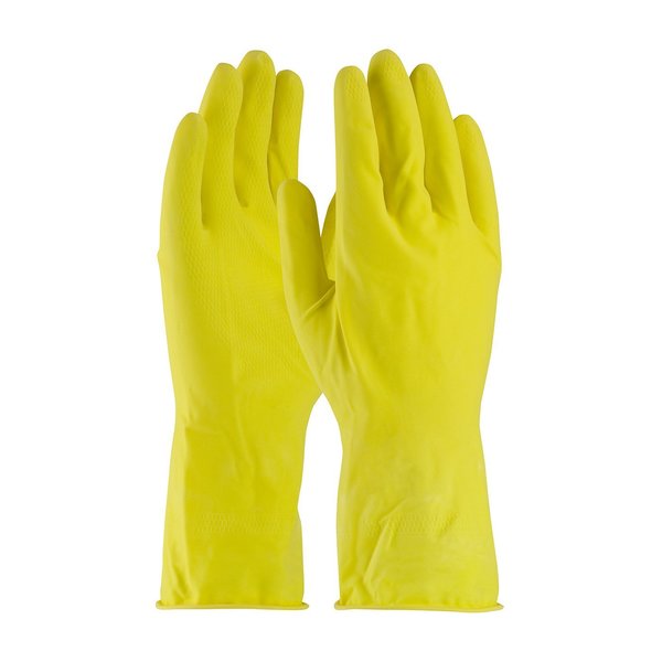 Pip 12" Chemical Resistant Gloves, Natural Rubber Latex, L, 12PK 48-L140Y/L