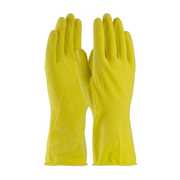 Pip 12" Chemical Resistant Gloves, Natural Rubber Latex, L, 12PK 48-L160Y/L