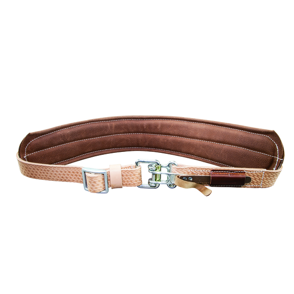 Klein Tools Belt, Padded Leather, Quick Release, Large, Tan, Leather 5426L