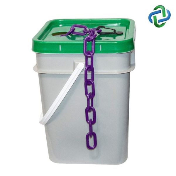 Mr. Chain Purple Plastic Chain Pail 1.5"(#6, 38 mm 30023-P