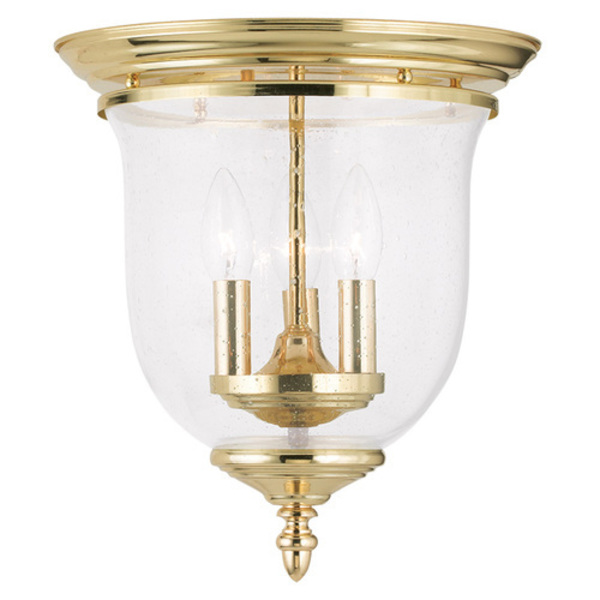 Livex Lighting Legacy 3 Light Polished Brass Ceiling Mo 5024-02