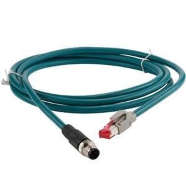 Smc Com Cable Con M12 D-Coded to RJ45 2m EX9-AC020EN-PSRJ