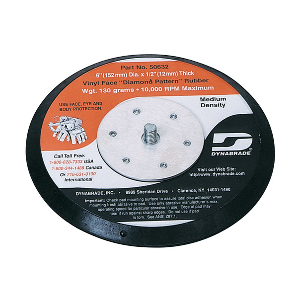 Dynabrade Vacuum Disc Pad, 152mm dia. 50633