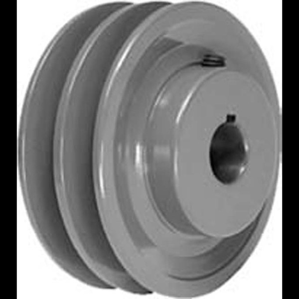 Powerdrive 5/8" Fixed Bore V-Belt Pulley 3.15" OD 2BK30-5/8