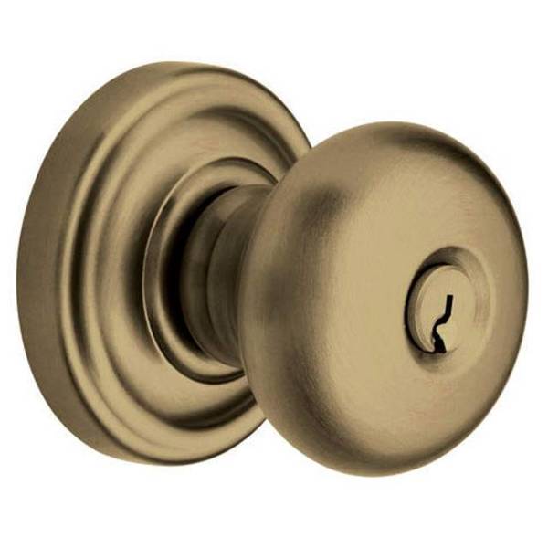 Baldwin Estate Full Dummy Door Knobs Antique Brass 5206.050.FD