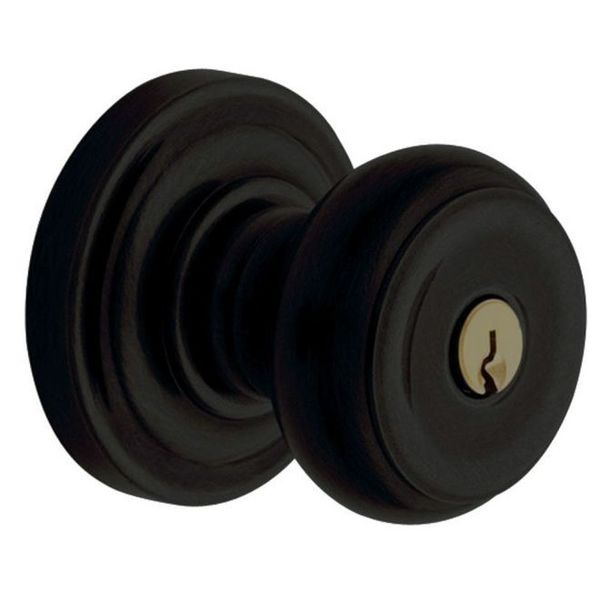 Baldwin Estate Entry Door Knobs Satin Black 5213.190.ENTR