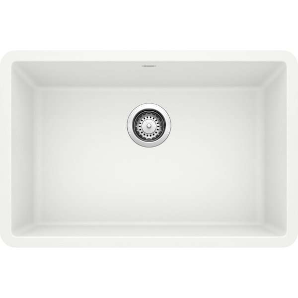 Blanco Precis Silgranit 27" Single Bowl Undermount Kitchen Sink - White 522429