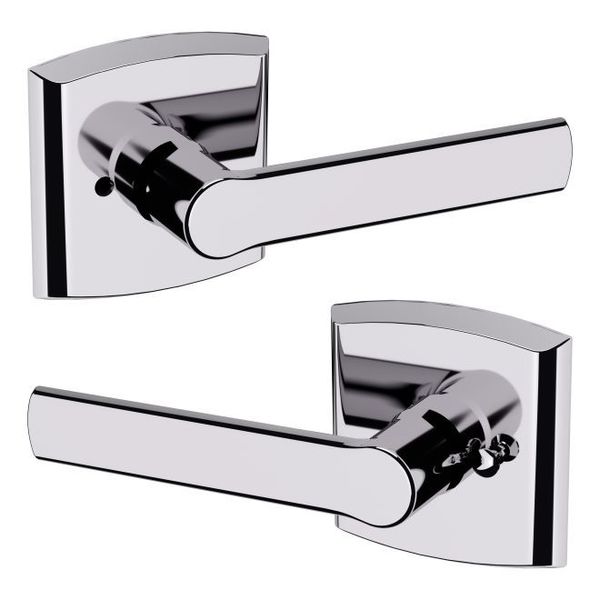 Baldwin Estate Privacy Door Levers Bright Chrome 5485V.260.PRIV